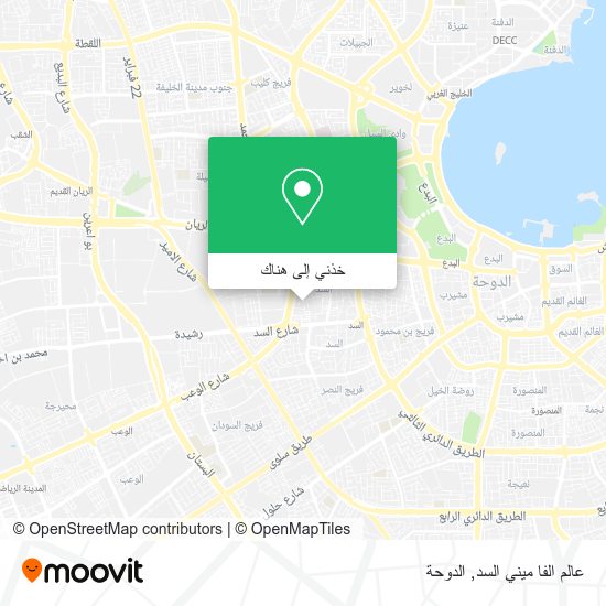 خريطة عالم الفا ميني السد