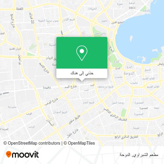 خريطة مطعم الشبراوي