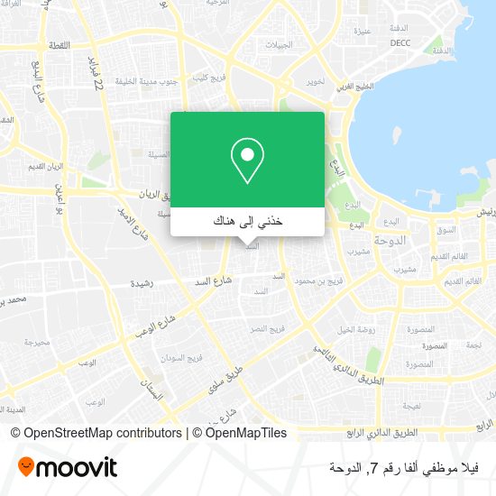 خريطة فيلا موظفي ألفا رقم 7