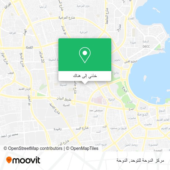 خريطة مركز الدوحة للتوحد