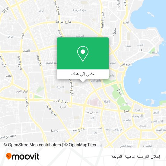 خريطة إعلان الفرصة الذهبية