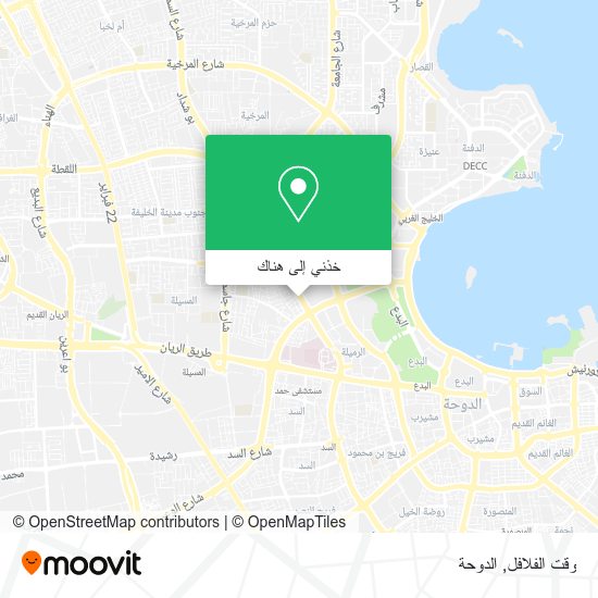 خريطة وقت الفلافل