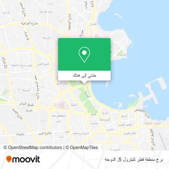 خريطة برج منطقة قطر للبترول 5