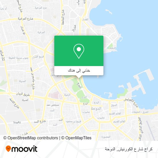 خريطة كراج شارع الكورنيش