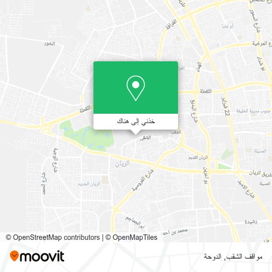 خريطة مواقف الشقب