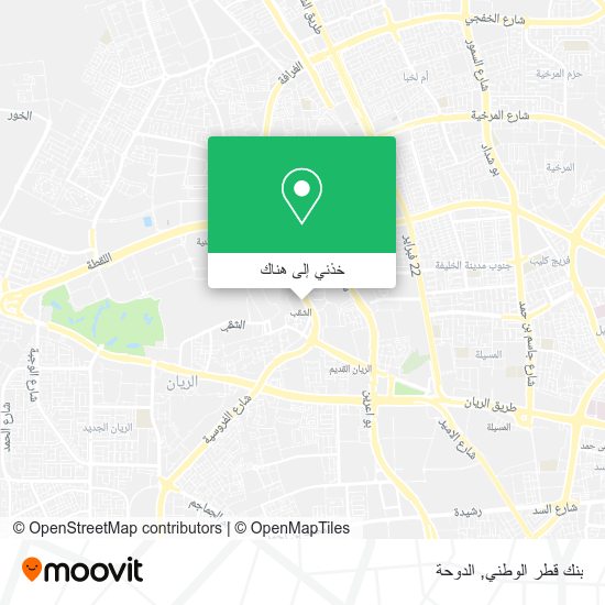 خريطة بنك قطر الوطني