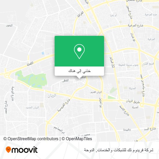 خريطة شركة فريدوم تك للشبكات والخدمات