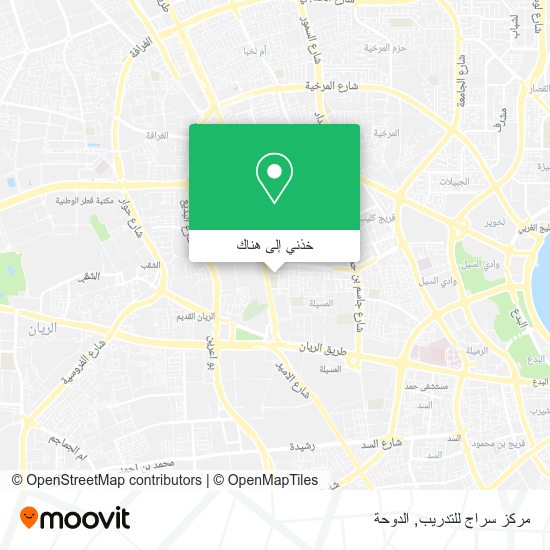 خريطة مركز سراج للتدريب
