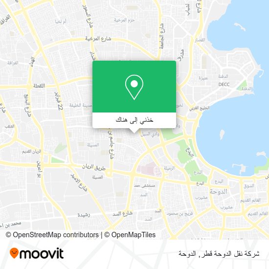 خريطة شركة نقل الدوحة قطر