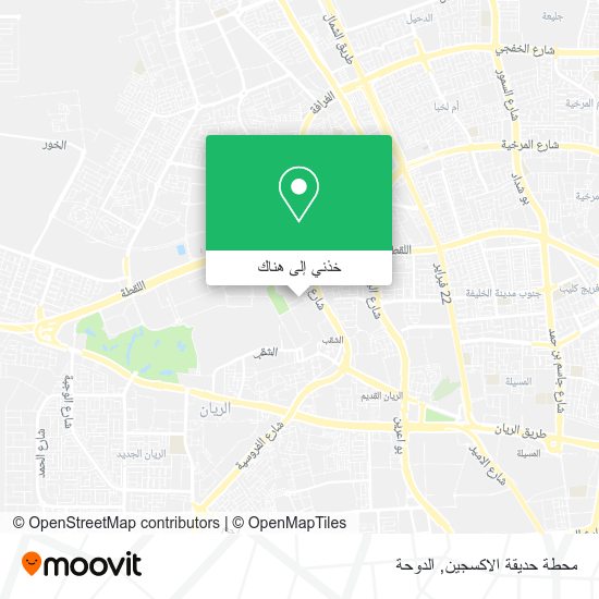 خريطة محطة حديقة الاكسجين