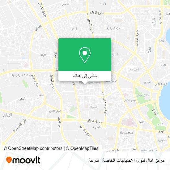خريطة مركز آمال لذوي الاحتياجات الخاصة