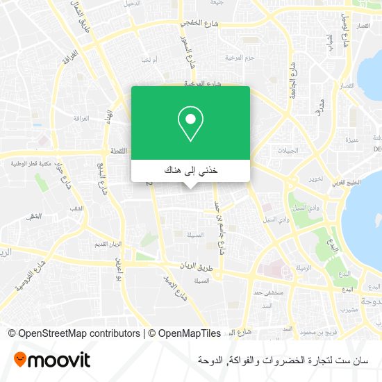 خريطة سان ست لتجارة الخضروات والفواكة