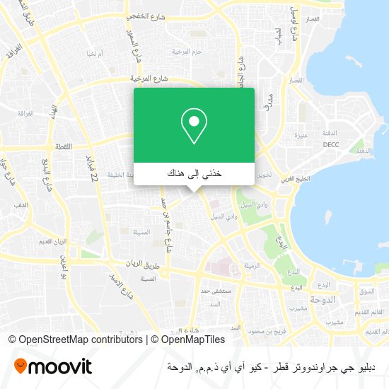 خريطة دبليو جي جراوندووتر قطر - كيو آي أي ذ.م.م