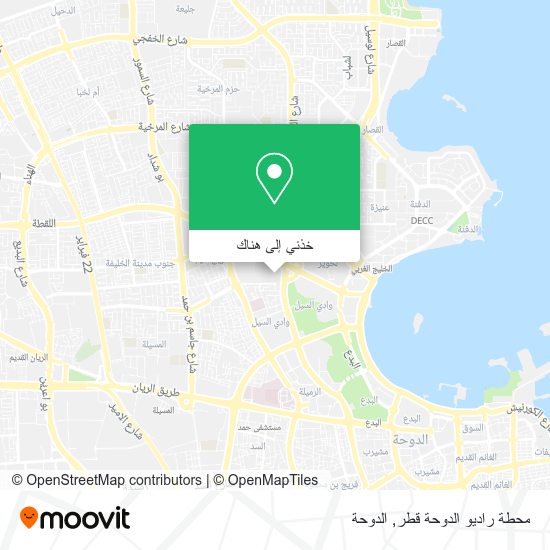 خريطة محطة راديو الدوحة قطر
