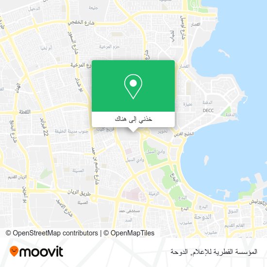خريطة المؤسسة القطرية للإعلام