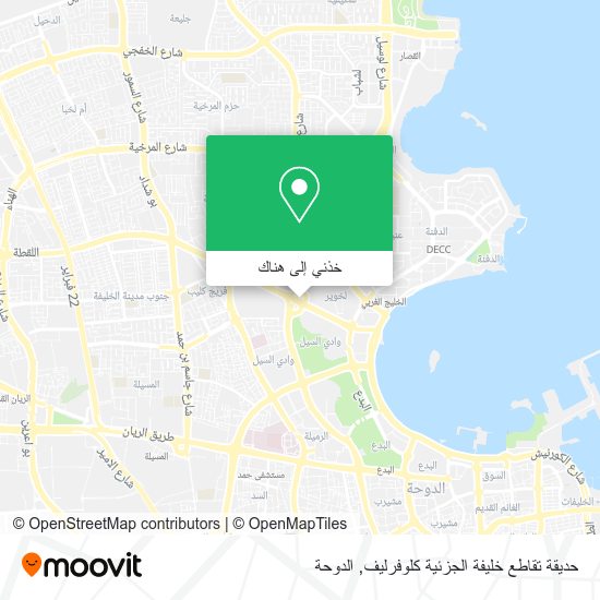خريطة حديقة تقاطع خليفة الجزئية كلوفرليف