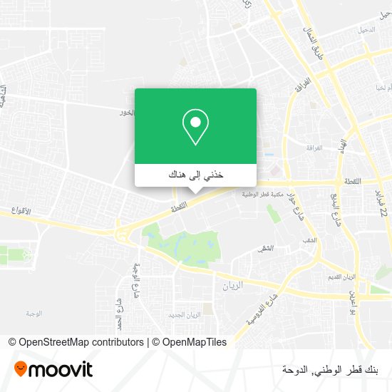 خريطة بنك قطر الوطني