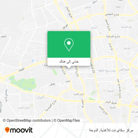 خريطة مركز سكاي نت للأغذية