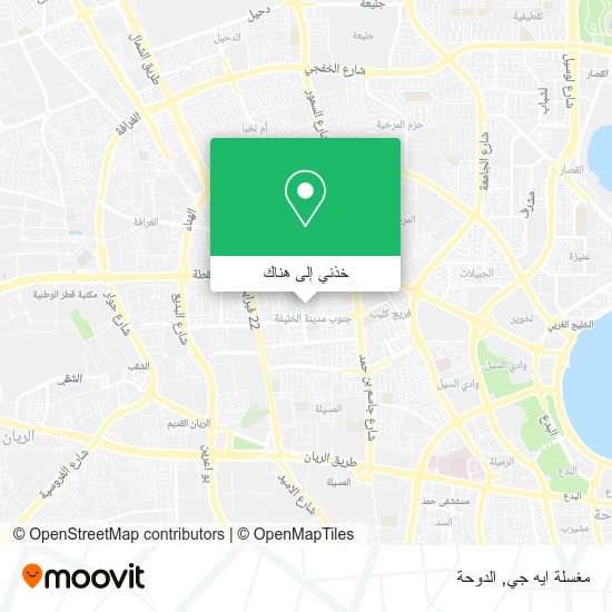 خريطة مغسلة ايه جي