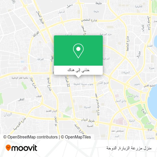 خريطة منزل مزرعة الزبارة
