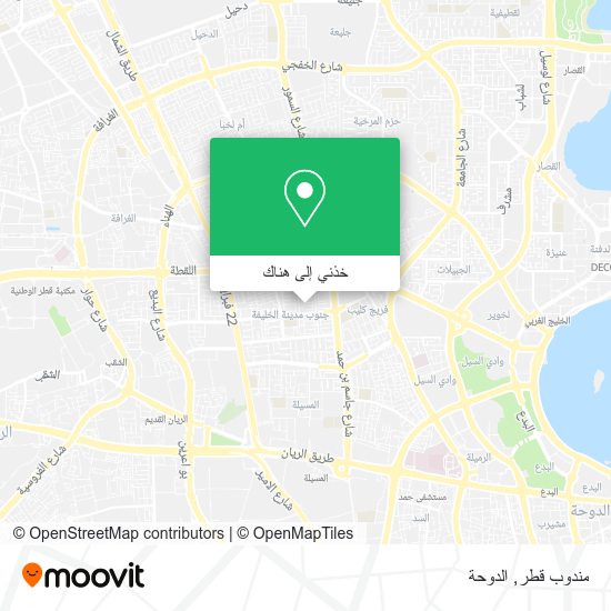 خريطة مندوب قطر