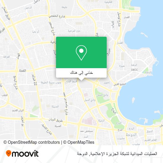 خريطة العمليات الميدانية لشبكة الجزيرة الإعلامية