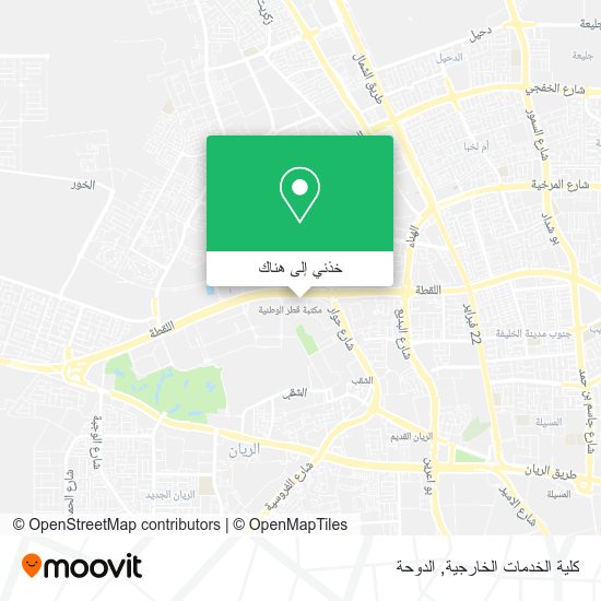 خريطة كلية الخدمات الخارجية