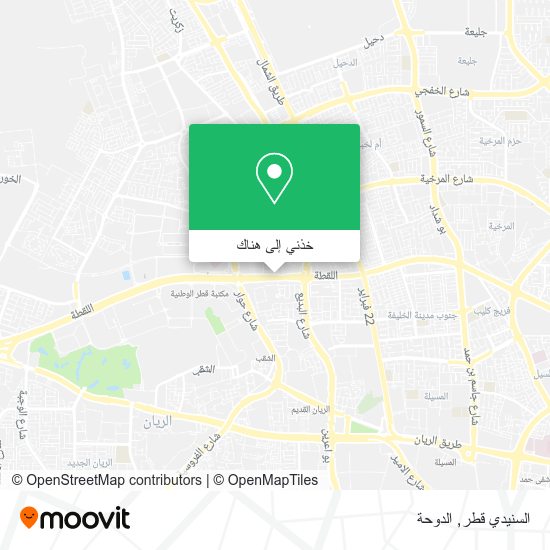 خريطة السنيدي قطر