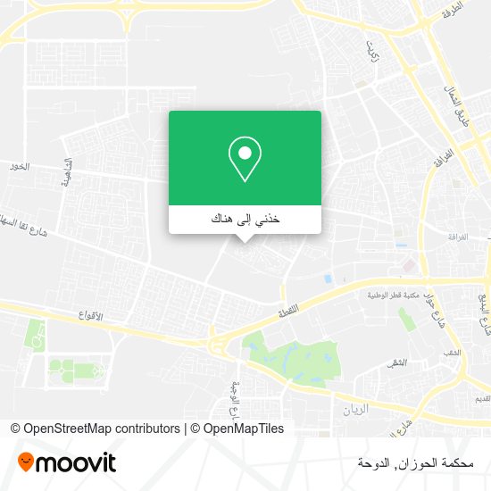 خريطة محكمة الحوزان