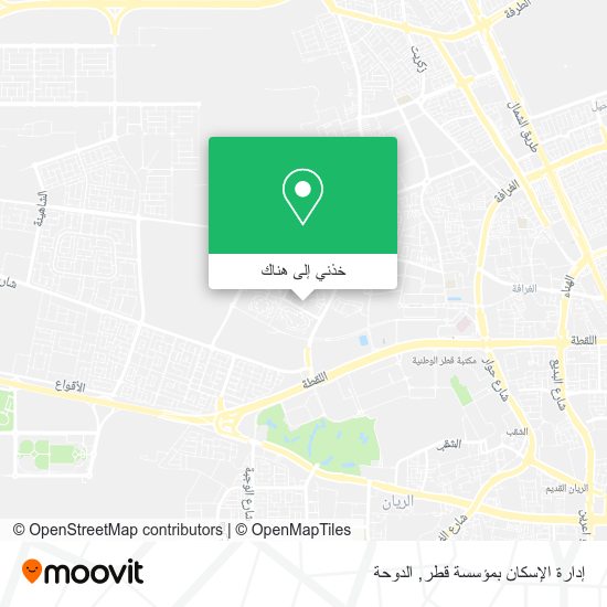 خريطة إدارة الإسكان بمؤسسة قطر