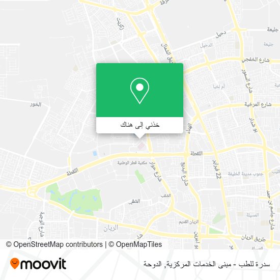 خريطة سدرة للطب - مبنى الخدمات المركزية