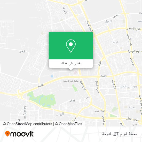 خريطة محطة الترام 27