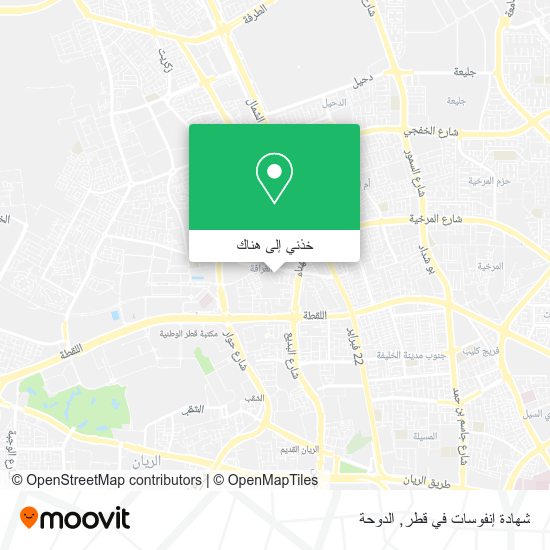 خريطة شهادة إنفوسات في قطر