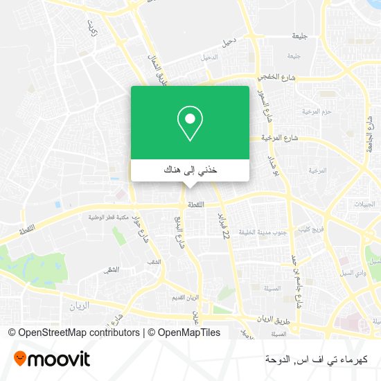 خريطة كهرماء تي اف اس