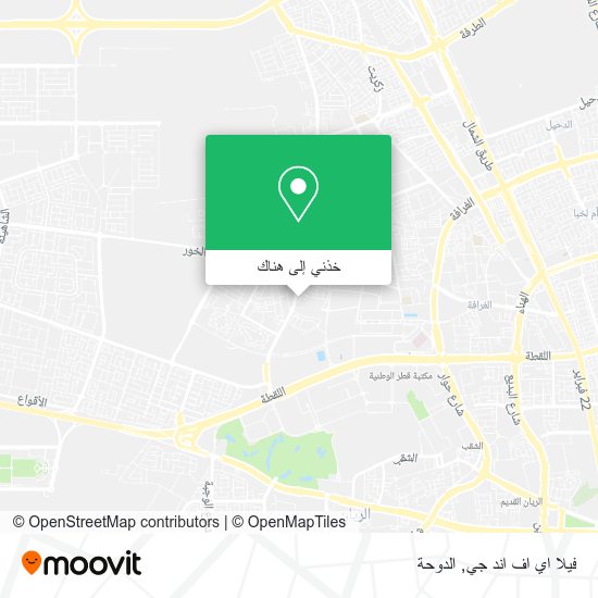 خريطة فيلا اي اف اند جي