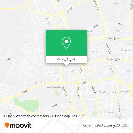 خريطة مكتب الشيخ فيصل الخاص