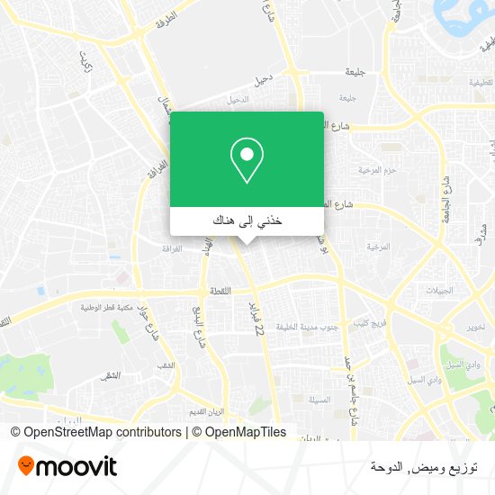 خريطة توزيع وميض
