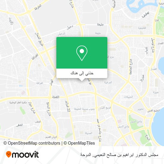 خريطة مجلس الدكتور ابراهيم بن صالح النعيمي