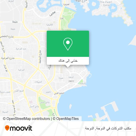 خريطة مكتب الشركات في الدوحة