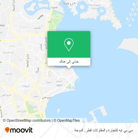خريطة سي بي ايه للتجارة والمقاولات قطر
