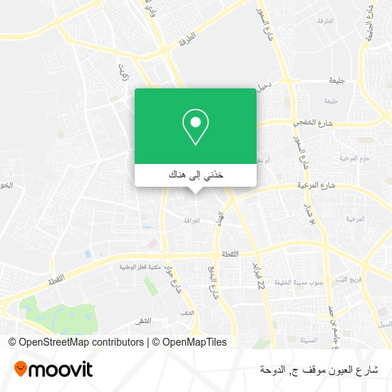 خريطة شارع العيون موقف ج