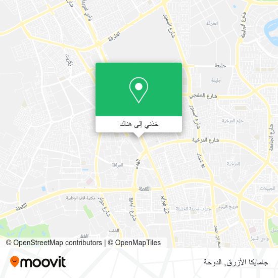 خريطة جامايكا الأزرق