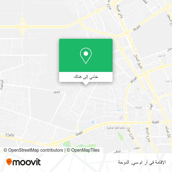 خريطة الإقامة في آر ام سي