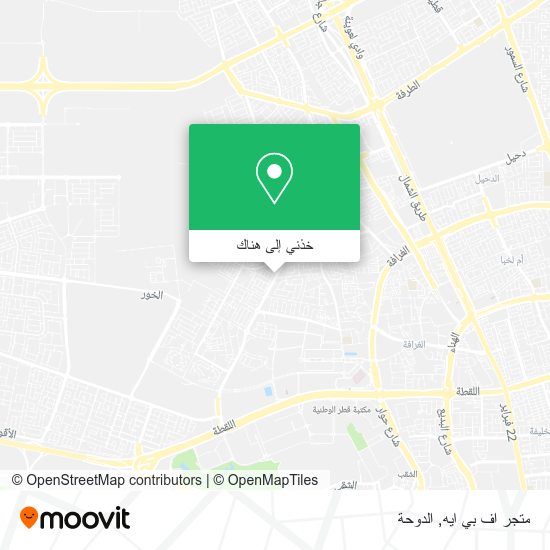 خريطة متجر اف بي ايه