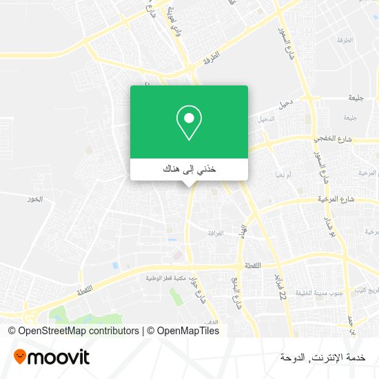 خريطة خدمة الإنترنت