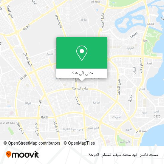 خريطة مسجد ناصر فهد محمد سيف المسلم
