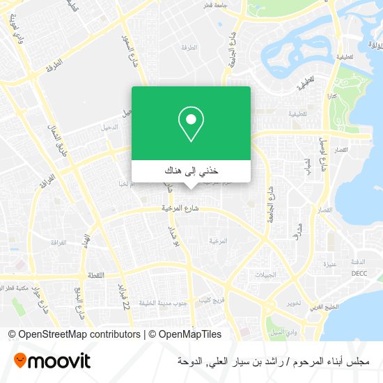 خريطة مجلس أبناء المرحوم / راشد بن سيار العلي
