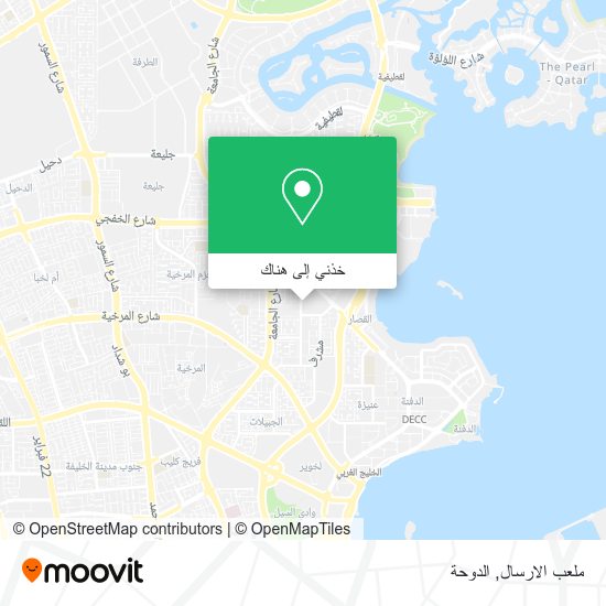 خريطة ملعب الارسال