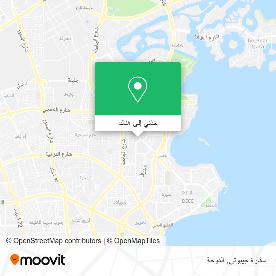 خريطة سفارة جيبوتي
