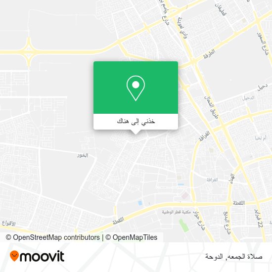 خريطة صلاة الجمعه